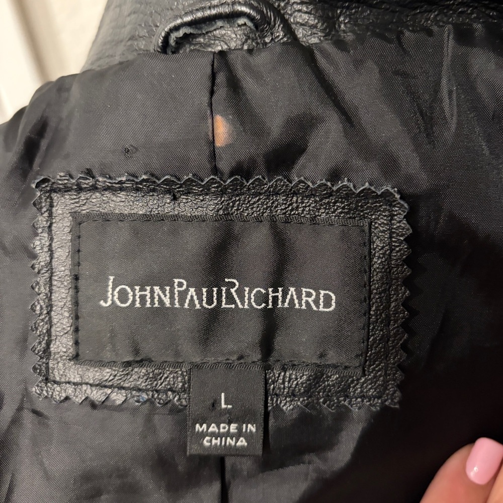 JohnPaulRichard Classic Black Leather Jacket - Picture 2 of 5
